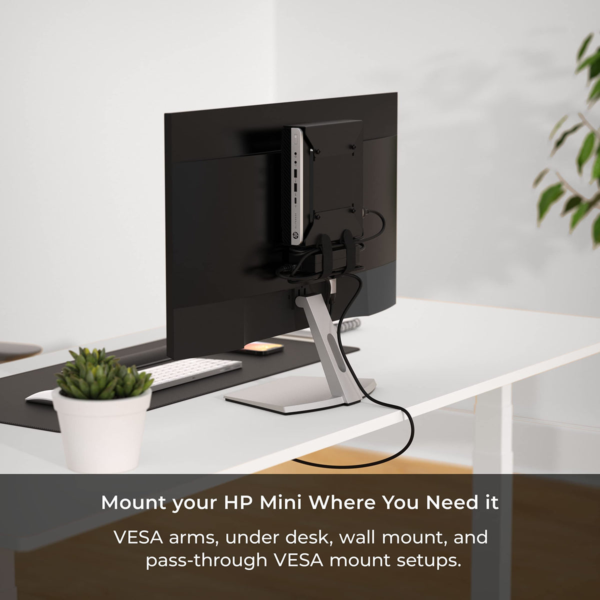 HumanCentric VESA Mount Bracket for HP Desktop Mini, ProDesk & EliteDesk