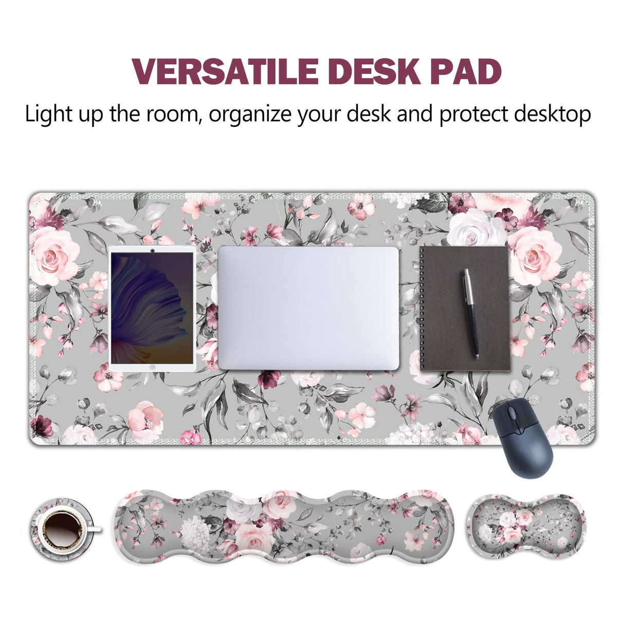 Upgraded Extended Gaming Mouse Pad, Keyboard Wrist Rest Pad, Wrist Support Mousepad Set, Artso