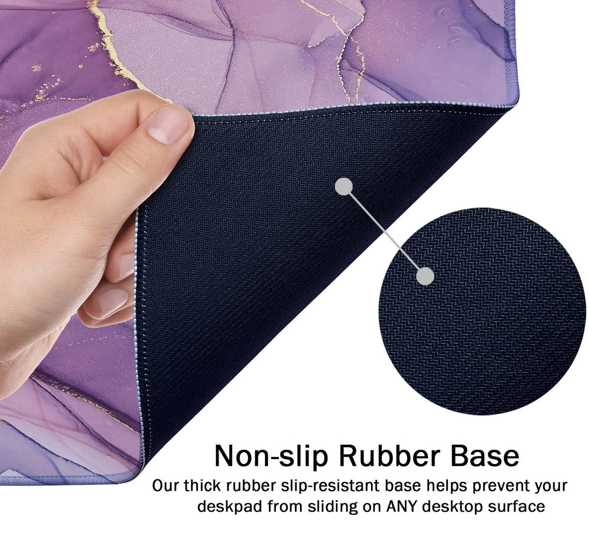 SSOIU Extended Gaming Mouse Pad Mat Large Desk Mat Non Slip Rubber Base Computer Desktop Laptop