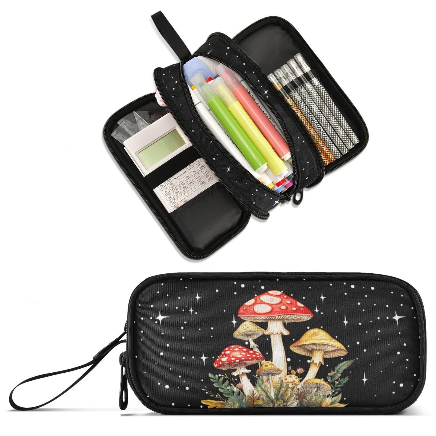 XUWU Mushroom Large Capacity Pencil Case Pencil Pouch Pen Box