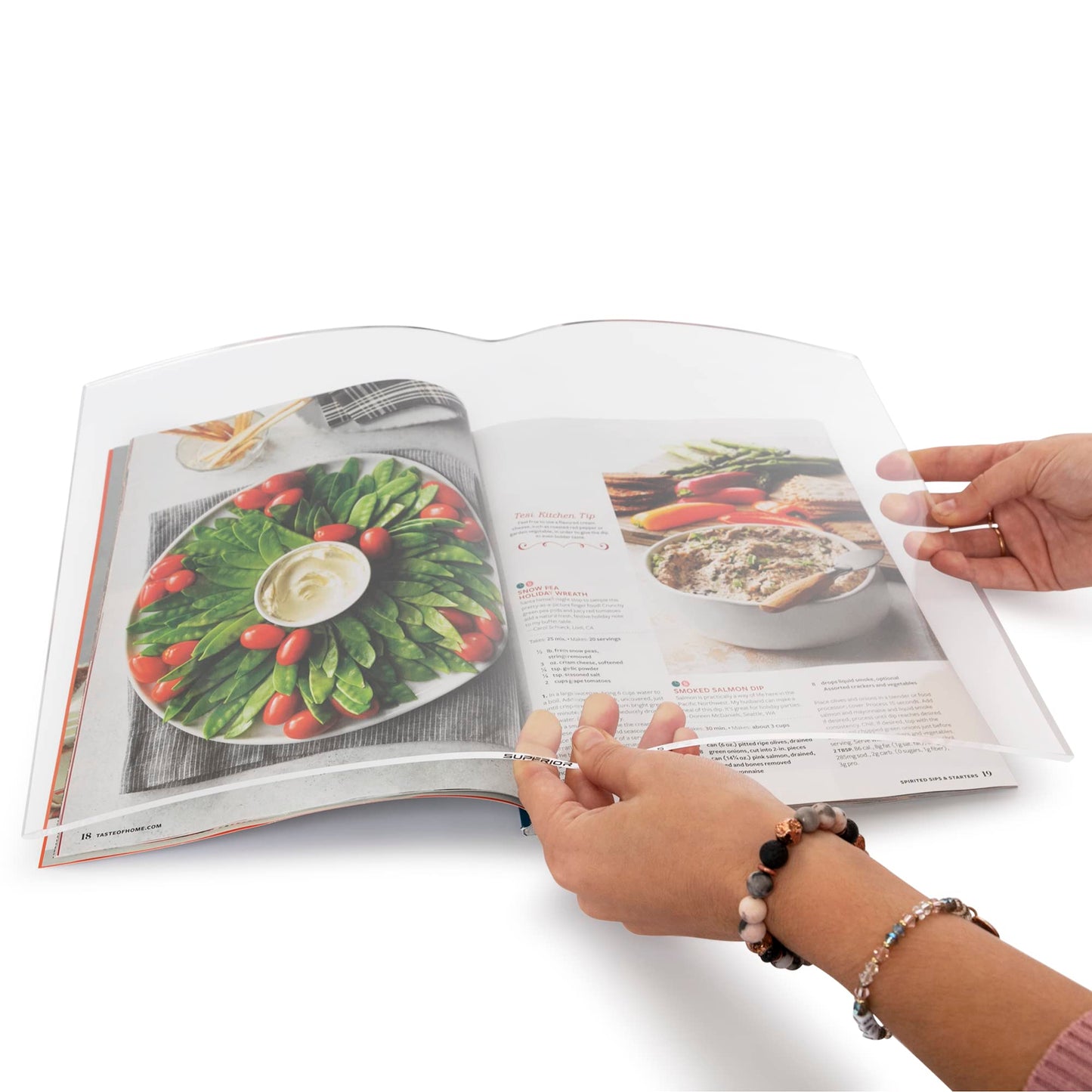 Superior Essentials Clear Transparent Book Protector/Page Holder (Large Book/Magazine Size-16.5"