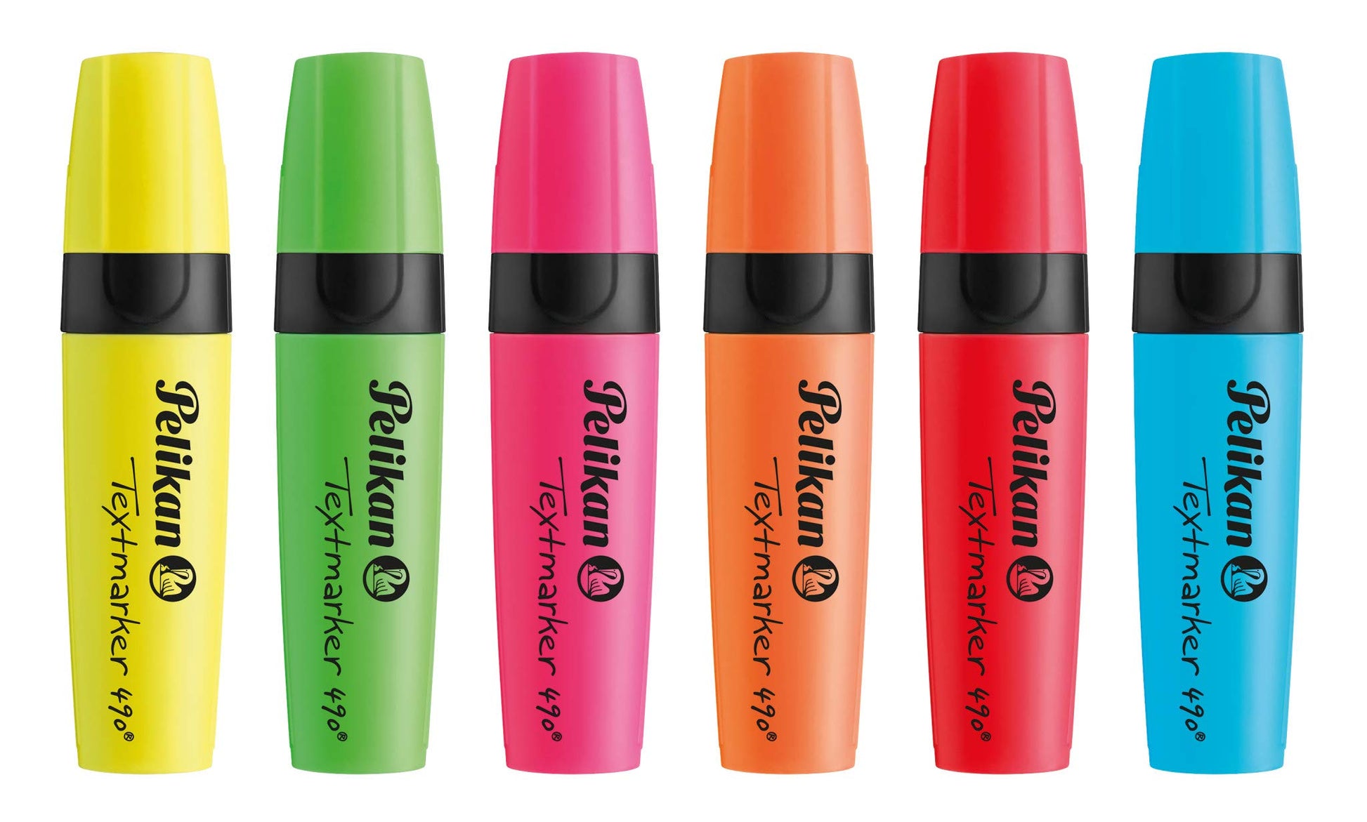 Pelikan Highlighters 490, Assorted Colours, 6 Pack