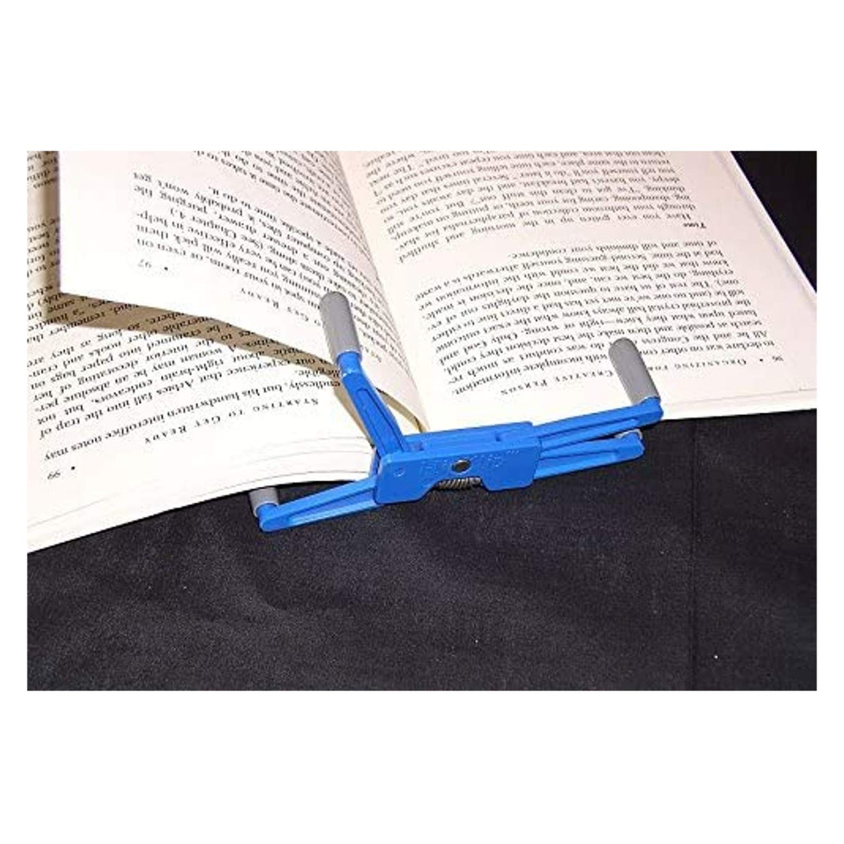 FlipKlip Portable Book Page Holder for Hands Free Reading in Bed, on the Go, on the Treadmill &