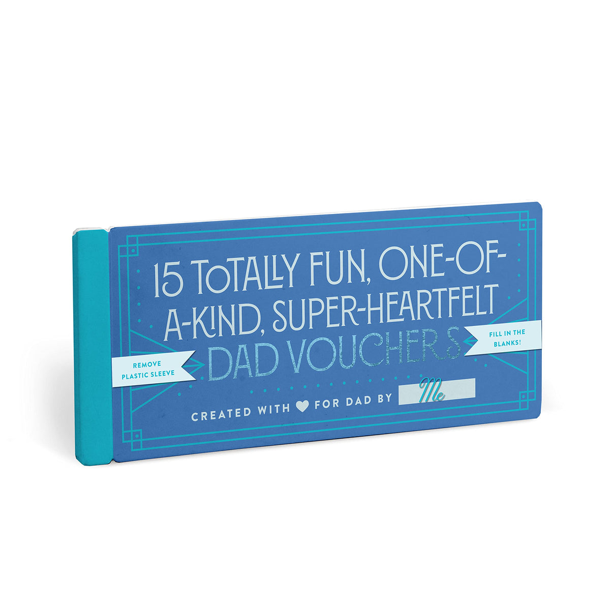 Knock Knock Fill in the Love Dad Vouchers, Book of 15 Unique Dad Coupons, 7.5 x 3.25-inches
