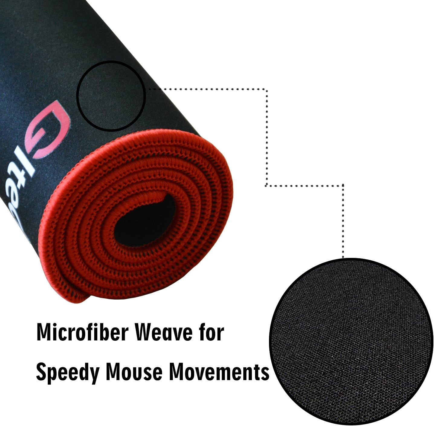 GGLTECK Mouse Pad with 21st Birthday Creative Printing, 36"x16.5" Extended Non-Slip Rubber Mouse