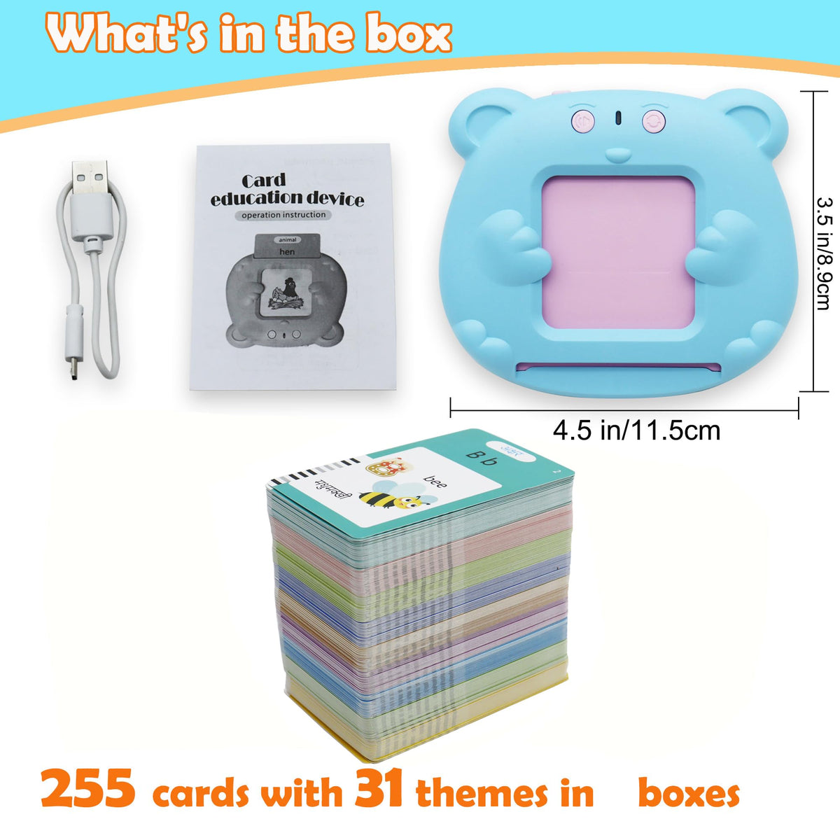 MAYAPHILOS 510 Sight Words Hindi and English Talking Flash Cards