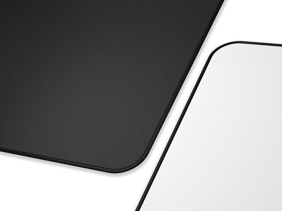 GLORIOUS Extended Gaming Mouse Pad/Mat - Long White Cloth Mousepad, Stitched Edges | 11"x36" (GW-E)