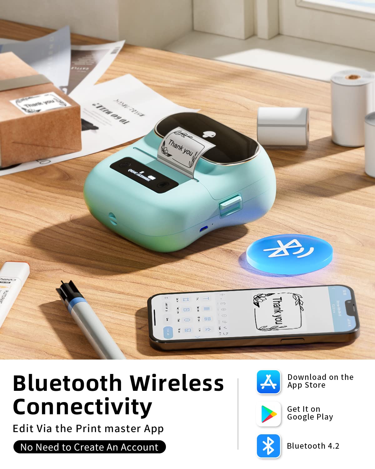 Phomemo Label Maker, M220 Thermal Label Printer