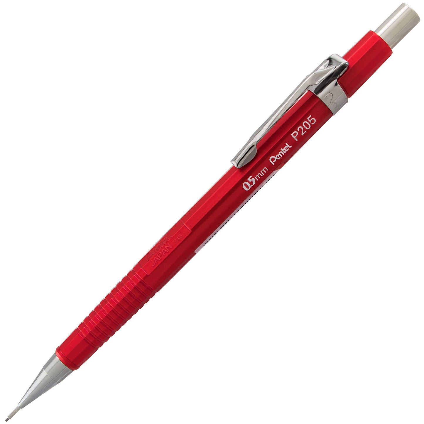 Pentel Sharp Metallic Mechanical Pencil, (0.5mm), Fine Line, Assorted Colored Barrels, Pack of 4
