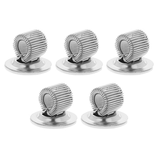 Pack of 6 Self Adhesive Single Metal Pen Holders - Pencil Stationery Clip