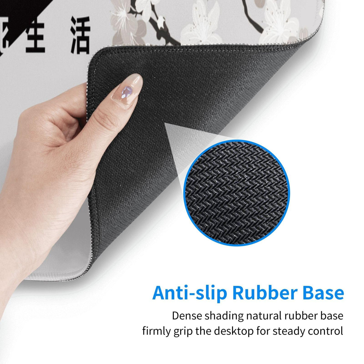 Extended Gaming Mouse Pad, Large Gaming Mouse Waterproof with Stitched Edges, Non-Slip Desktop Pad