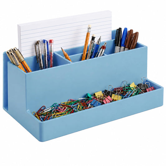 Acrimet Desktop Organizer - Multi Organizer Caddy Holder for Office, Home and School use (Plastic)