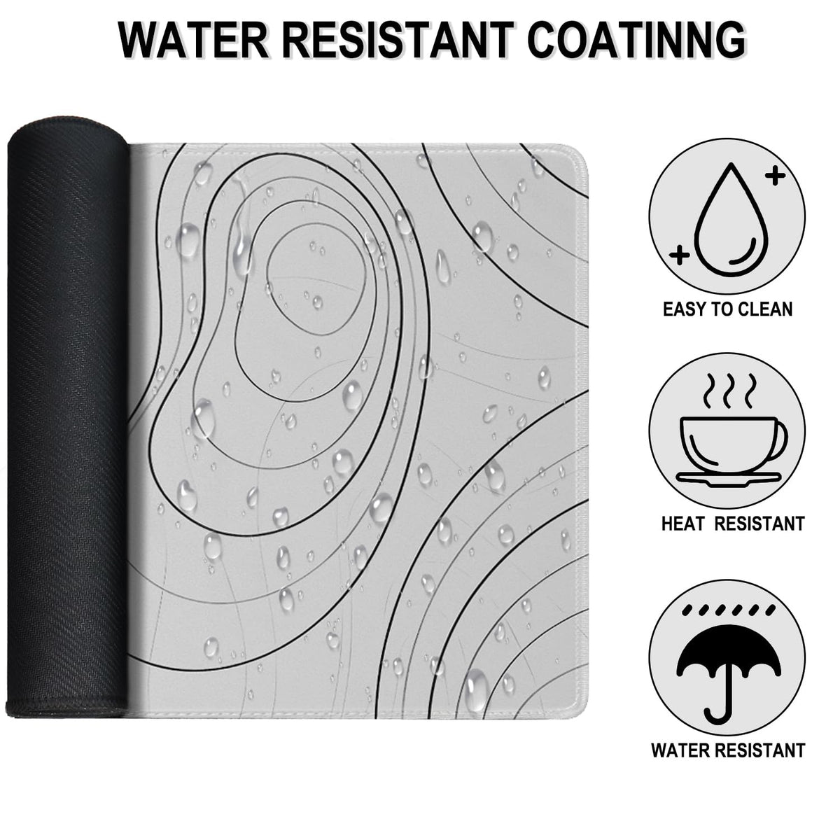 Large Mouse Pad, 31.5" x15.7" Large Mat with Superior Micro-Weave Cloth, Water Resist Keyboard