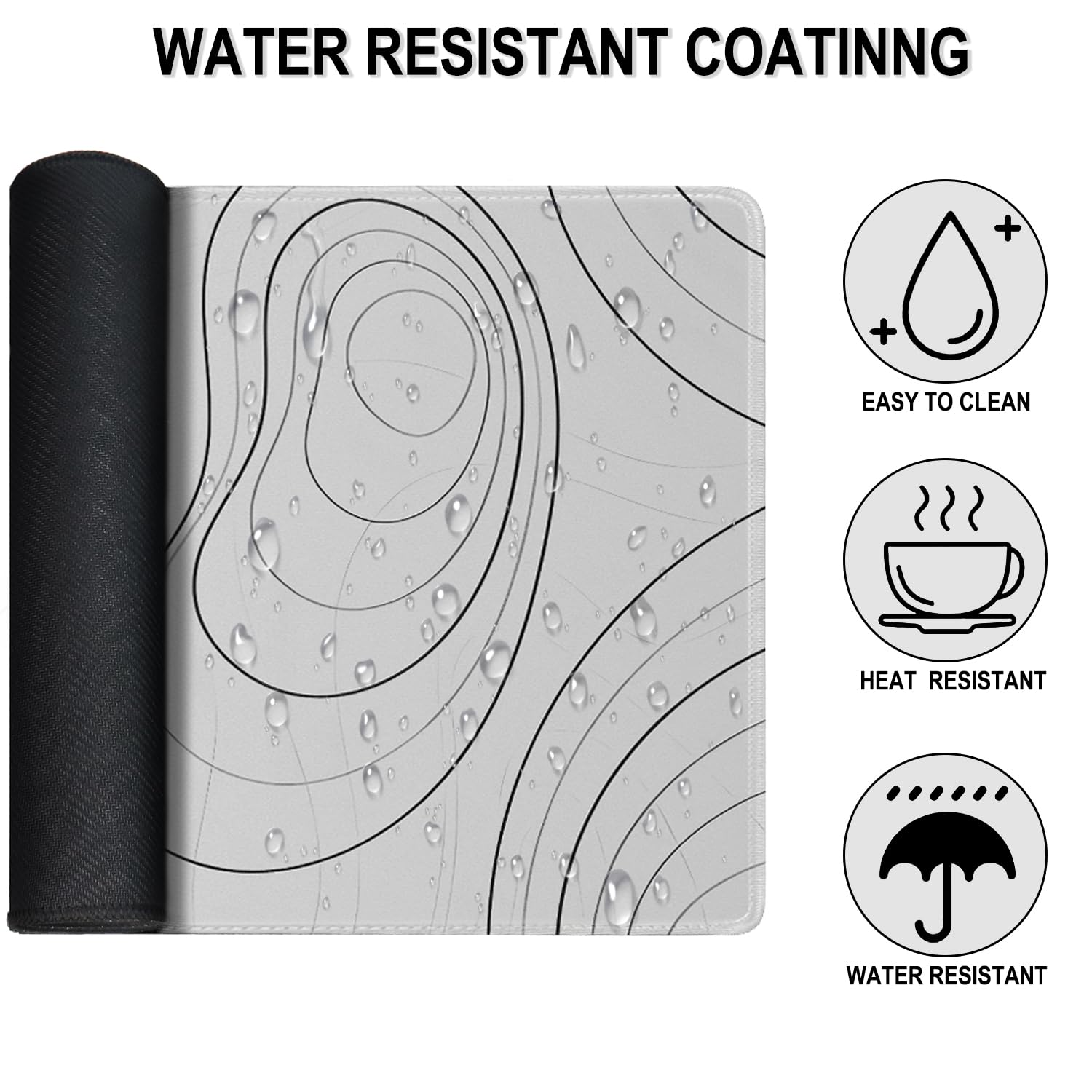 Large Mouse Pad, 31.5" x15.7" Large Mat with Superior Micro-Weave Cloth, Water Resist Keyboard