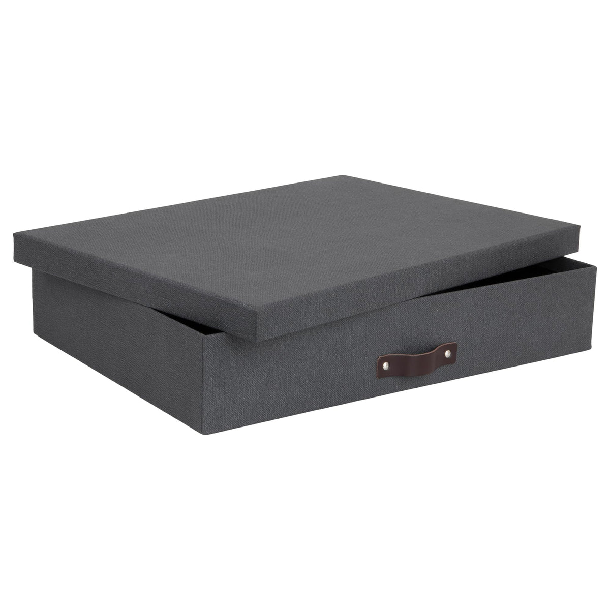 Bigso Sverker Fiberboard Legal/Art Storage Box - Scrapbook Storage Box for Papers, Photos, and More