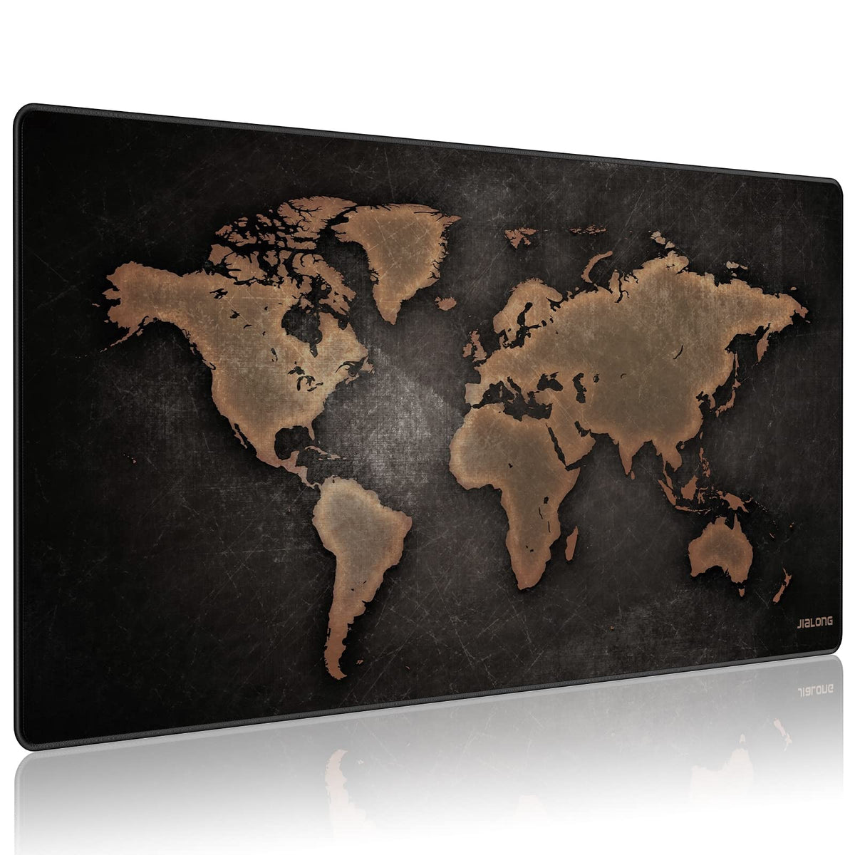 JIALONG Large Gaming Mouse Pad, XXL Desk Mousepad with Stitched Edges, Non-Slip Base Keyboard Pad
