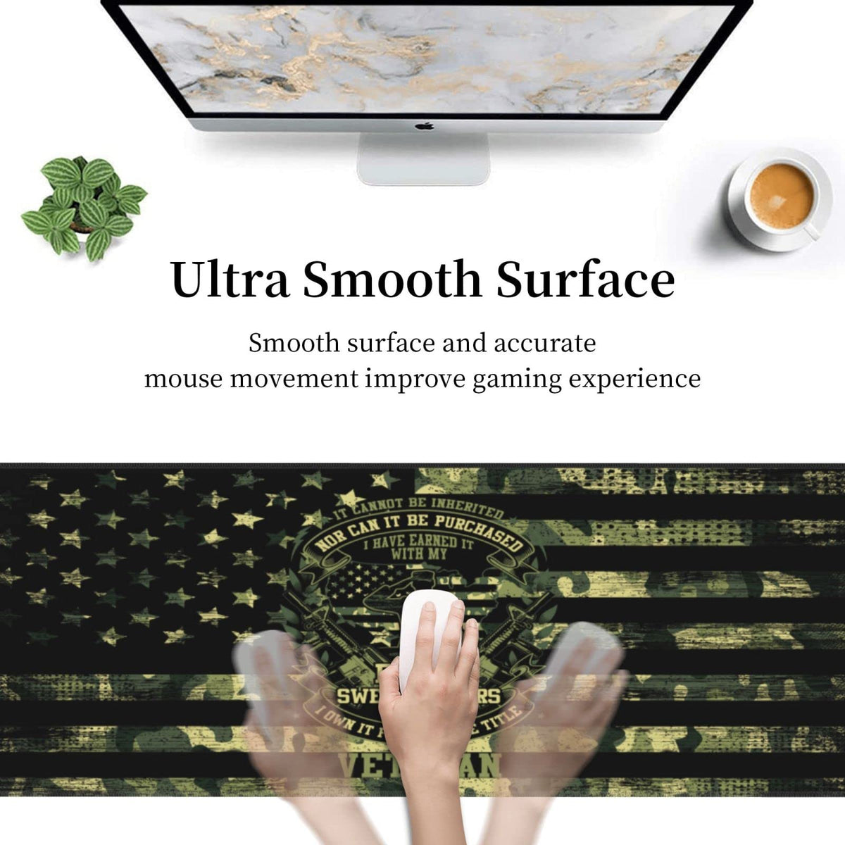 Sigouyinei Extra Large Desk Pad 31.5x12in Office Gaming Non-Slip Mouse Pad