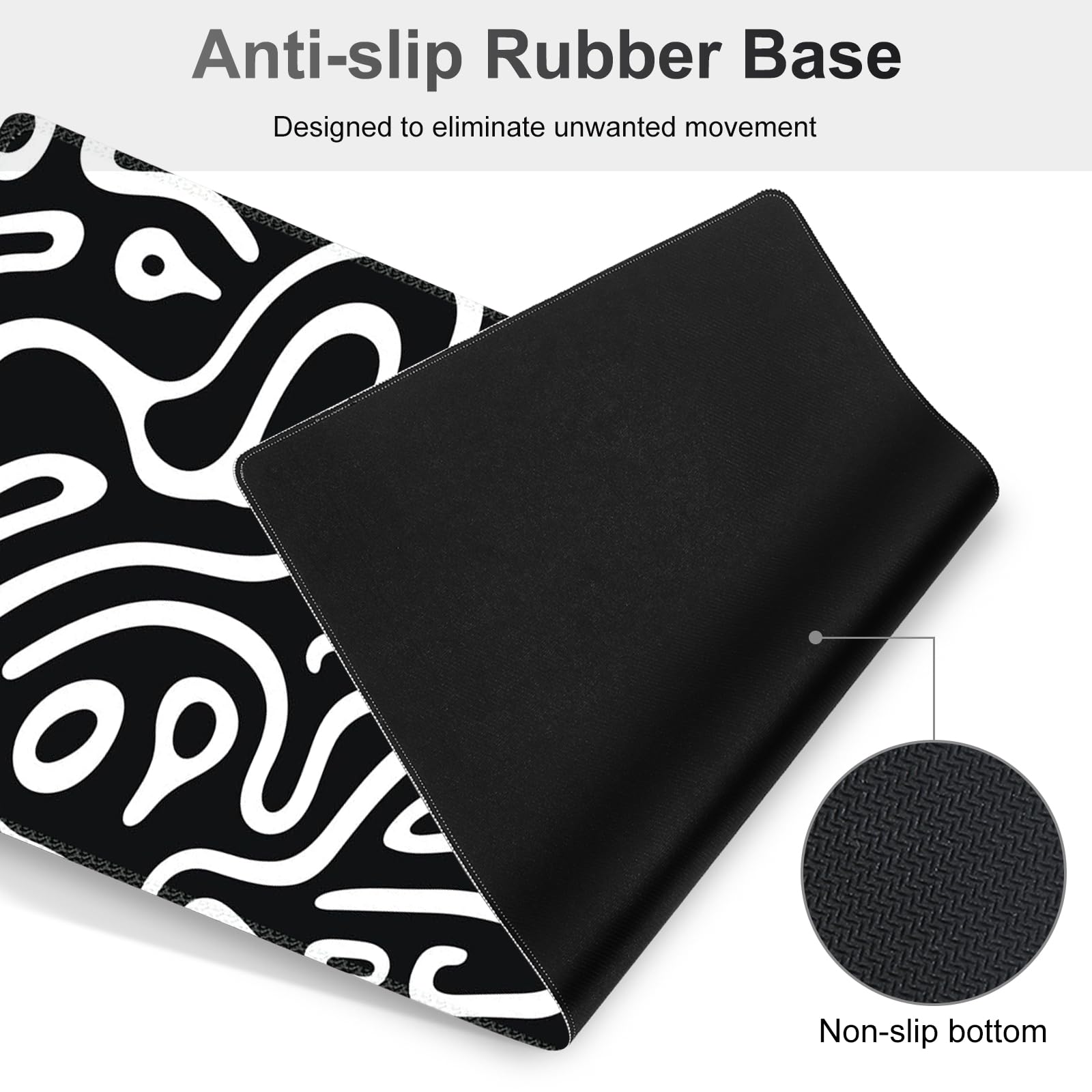 NXZGO Large Gaming Mouse Pad Set, 4 in 1 Extended Keyboard Desk Mat with Wrist Rest, Computer Game