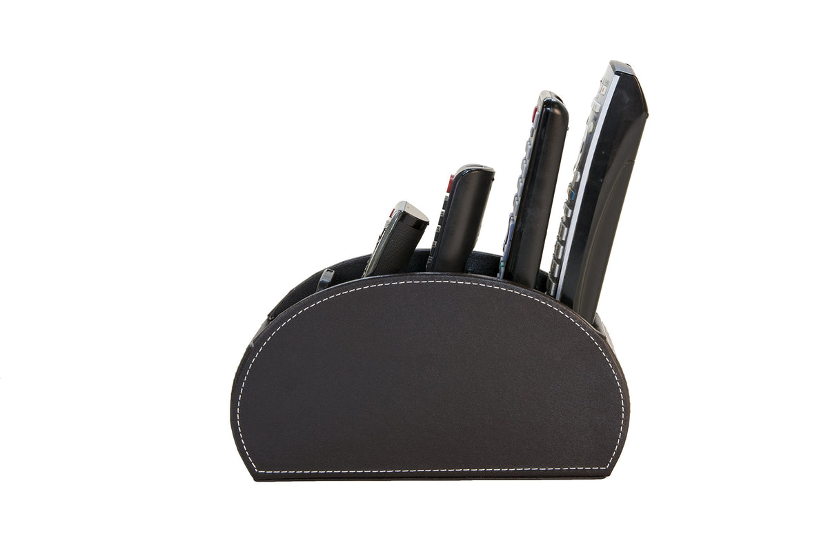 Osco Faux Leather 5 Part Remote Organiser - Brown, BPURO1