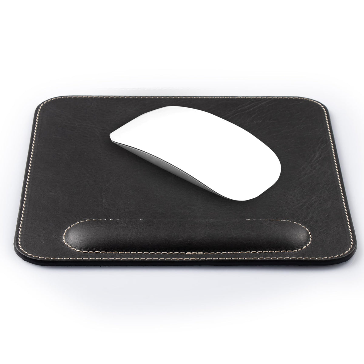 Londo Top Grain Leather Mouse Pad with Wrist Rest – Ergonomic Support, Non-Slip Base, Smooth Surface