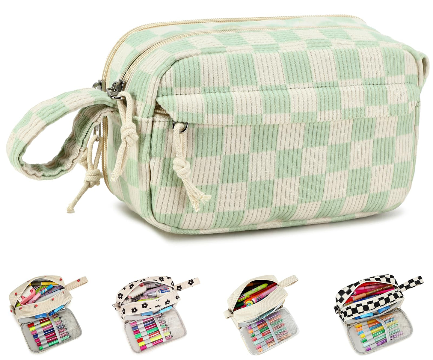 Bluboon Big Capacity Pencil Case Pencil Pouch Pen Case School Supplies Cute Pencil Box Pencil Bag