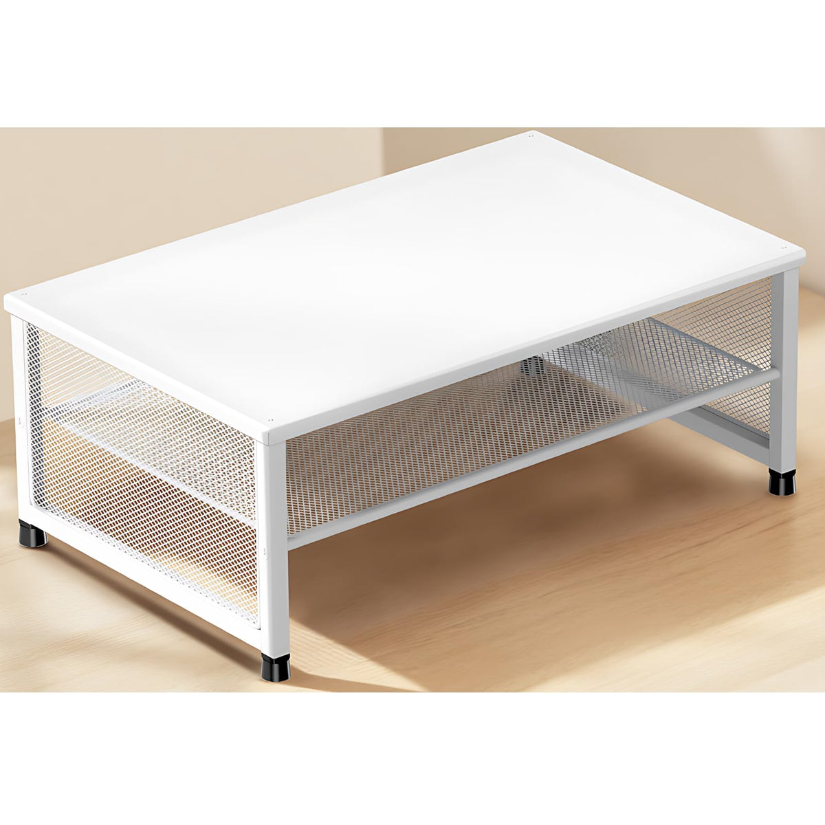ECOLOVI 2-Tier Computer Monitor Stand Riser, Printer & Laptop Stand, Office Desk Accessories
