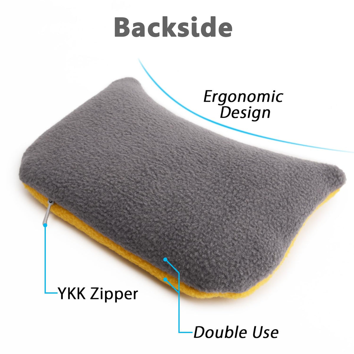 Large Mouse Wrist Rest Bean Bag, Ergonomic Mouse Support Pad Filled Ergo Beads for Computer