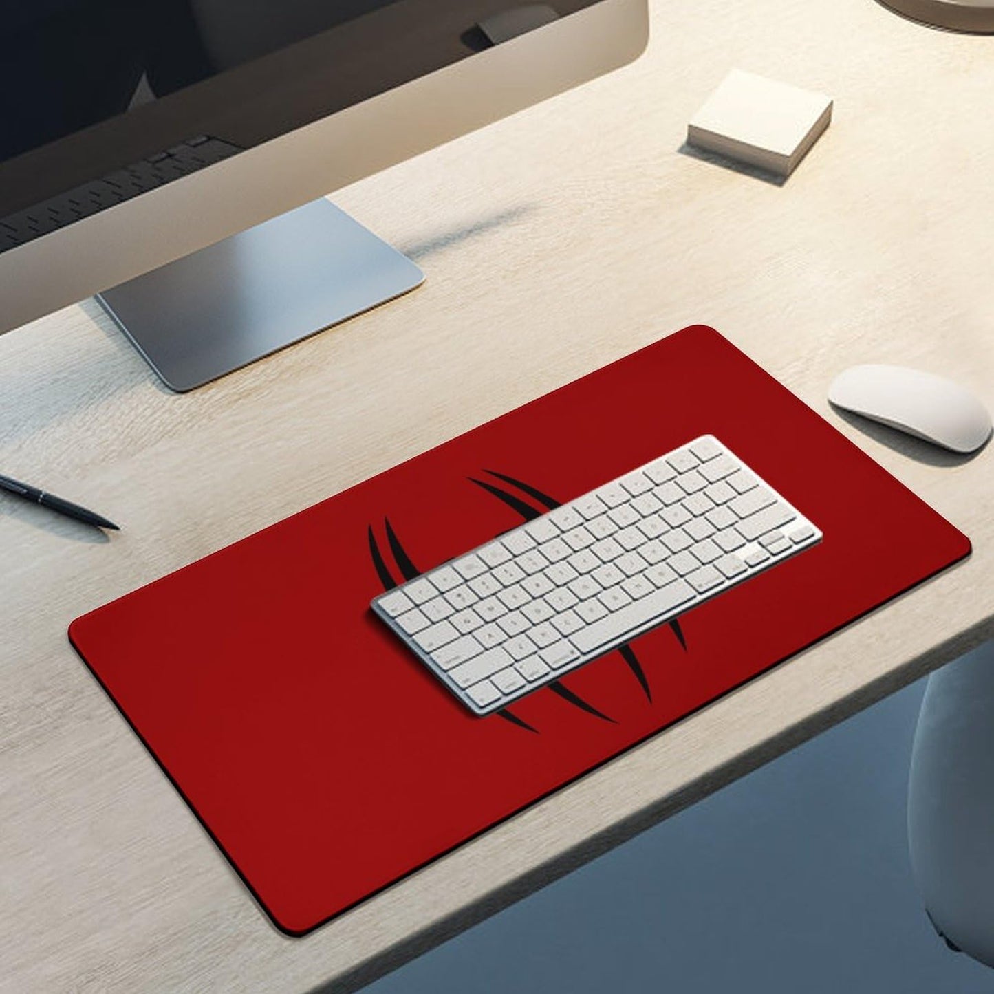 Keebik Gaming Mouse Pad, Spider Red Pattern Mouse Pad 11.8x23.6Inch Large Extended Computer Mouse