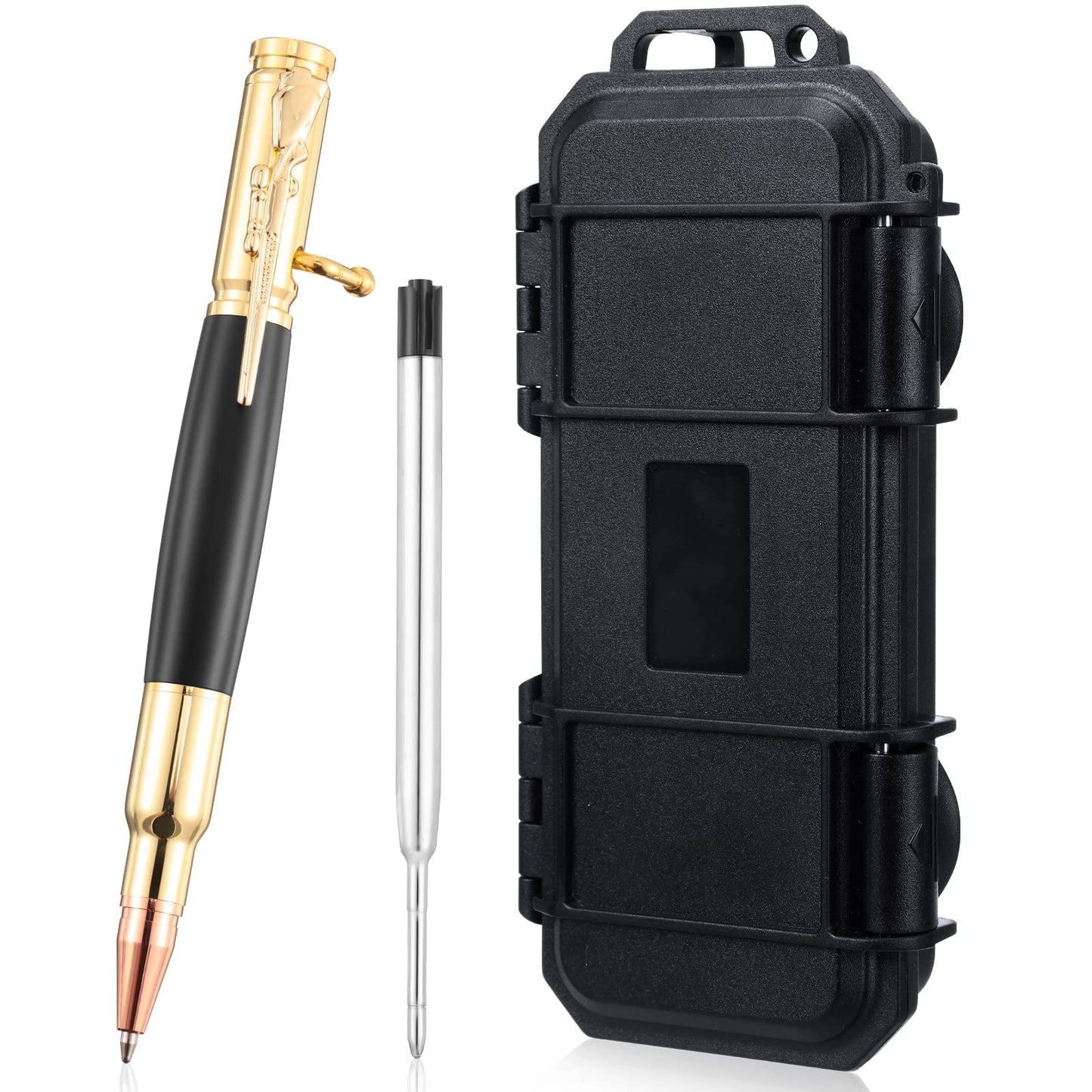 Crtiin Bolt Action Pen Bullet Pen with Gift Box Ballpoint Solid for Gun Lover with Black Ink