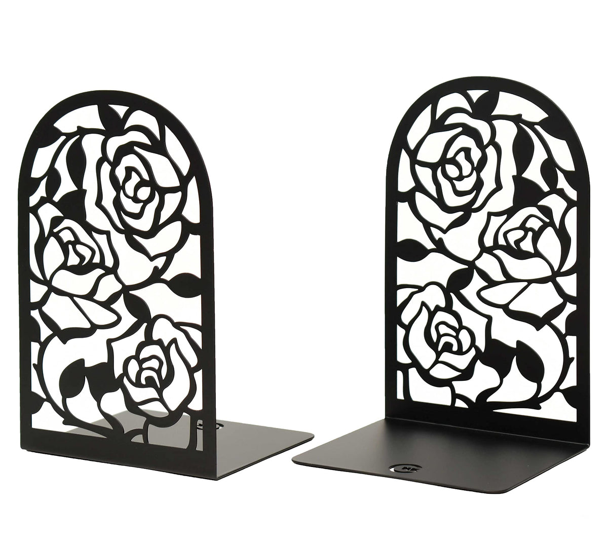 CNK Premium BookEnds - Heavy Duty Metal Book Stoppers for Home Office, Decorative Book Shelf