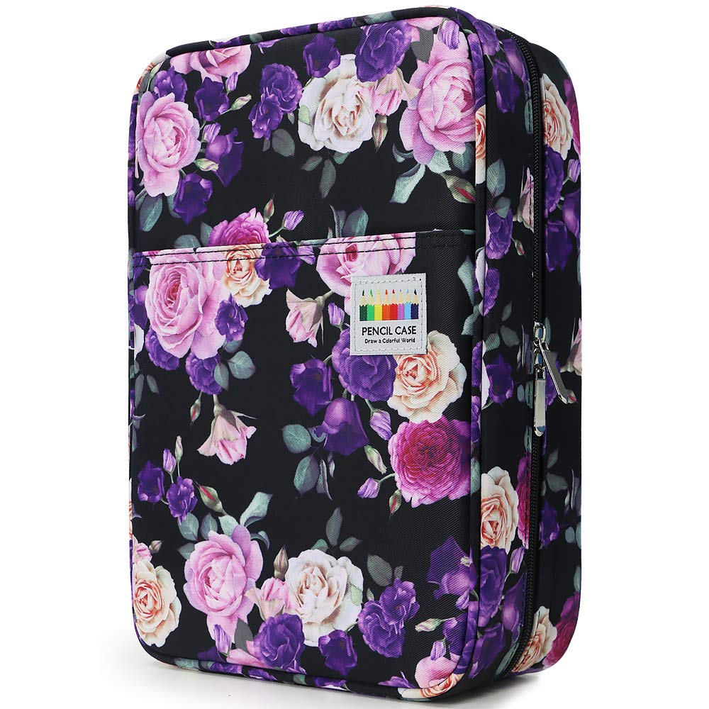 YOUSHARES Big Capacity Colored Pencil Case - 300 Slots large Pen Case Organizer with Multilayer