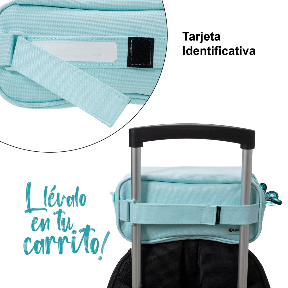 Grafoplás Bits&bobs School, 23x10x10cm, Light Blue, 23x10x10cm, School
