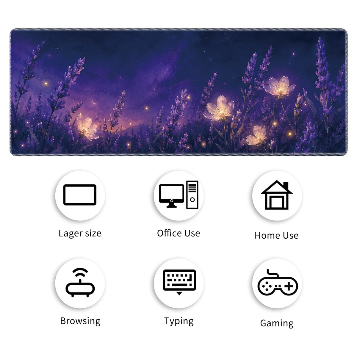 Desk Mat Large Gaming Mouse Pad + Coaster