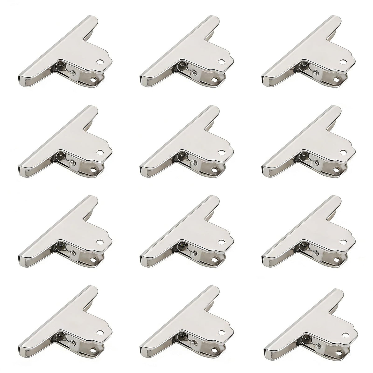Extra Large Bull Paper Clips, 7 Inch - 12 Pack, Silver, 180 mm, Stainless Steel Mountain Binder
