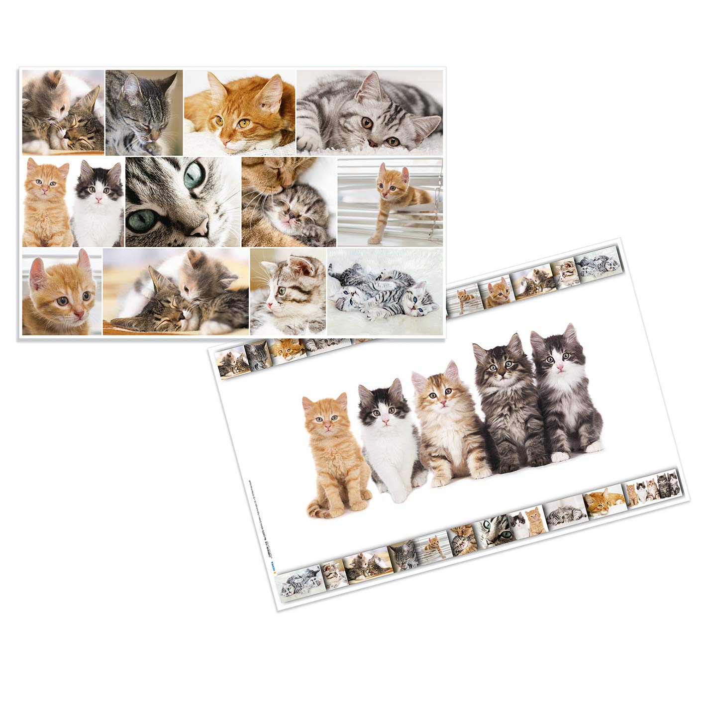 Herma 19378 Desk Mat Non-Slip (55 x 35 cm/Dogs, Motif On Both Sides, for Children 1 Mat Format 55 x
