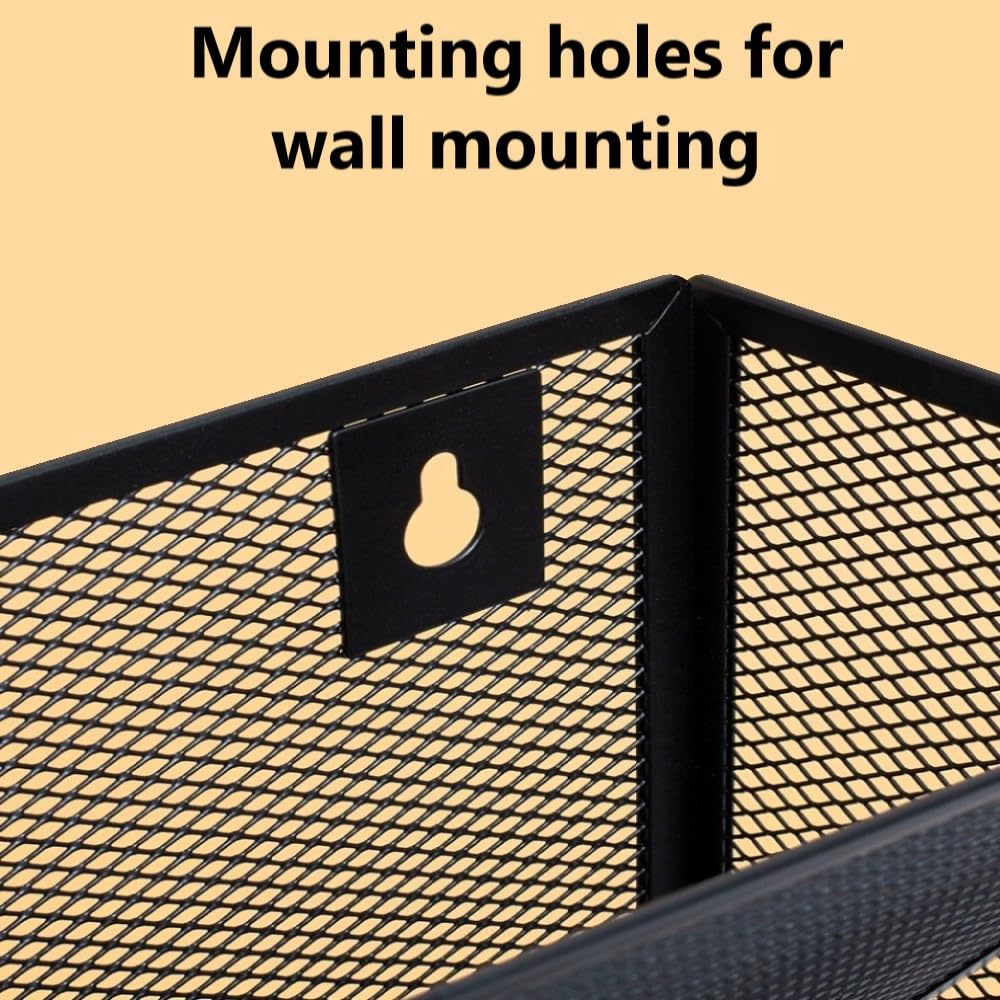 Kuntine.B 6-Tier Wall File Organizer Hanging File Organizer Cubicle Organizer Wall File Holder for