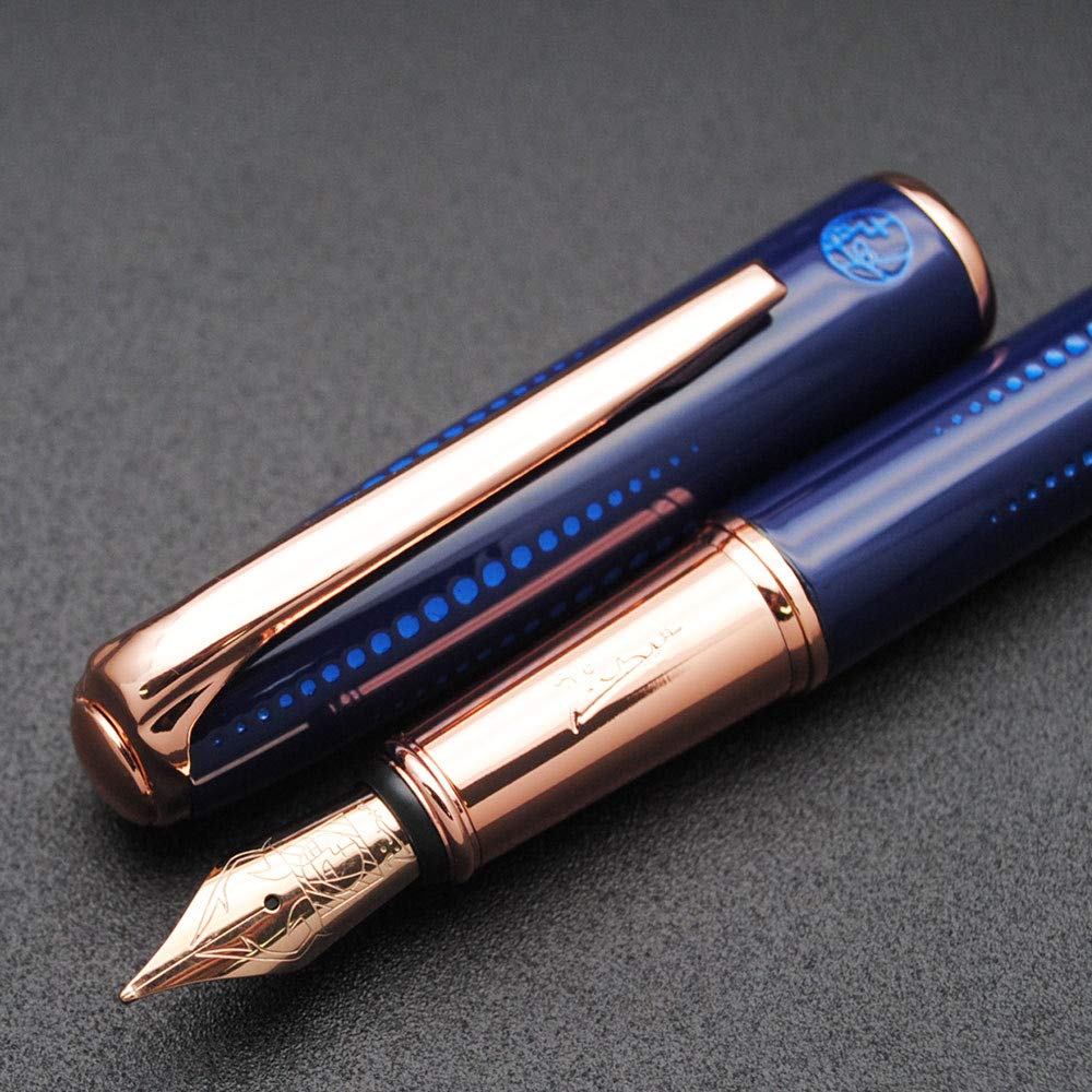 czxwyst Picasso 916 Malage Fountain Pen Original Box New Version (Starlit Night Blue, Medium Nib