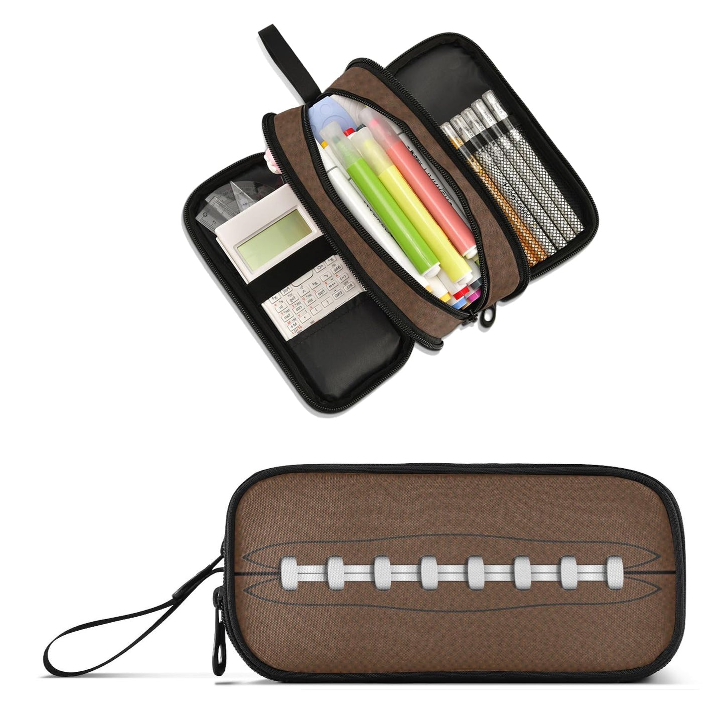XUWU American Football Large Capacity Pencil Case Pencil Pouch Pen Box
