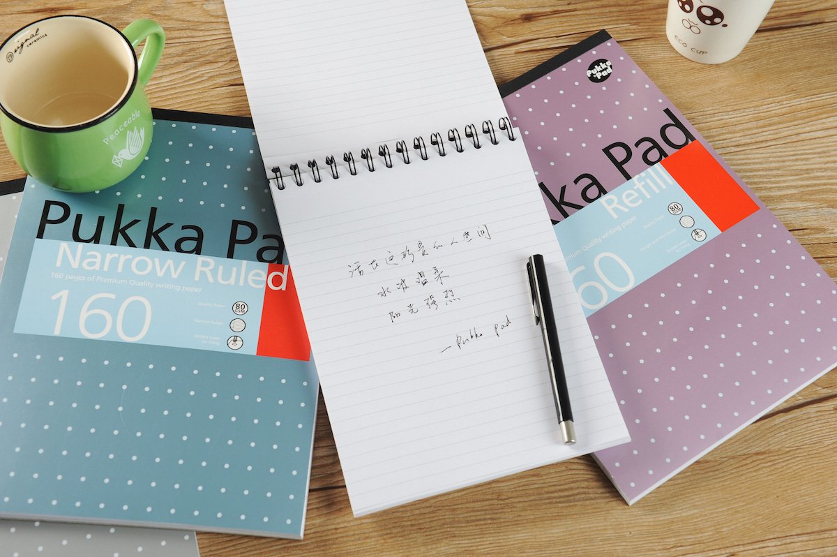 Pukka A4 Metallic Refill Narrow Feint and Ruled 160 Pages 80GAM Premium Quality Writing Paper