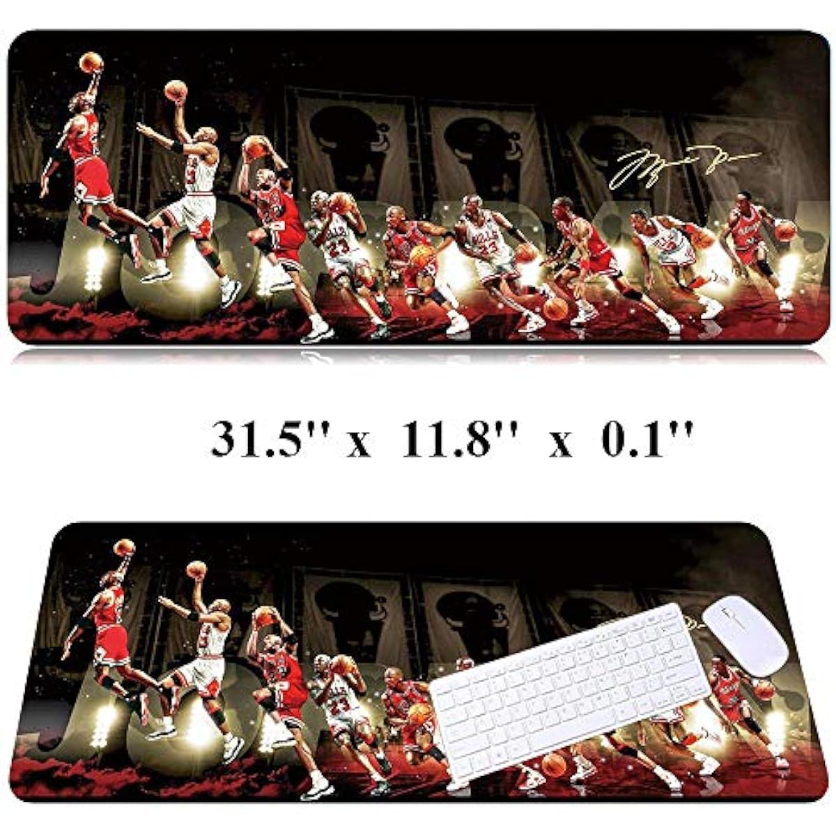 RTGGSEL 31.5x11.8 Inch Non-Slip Long Extended Large Gaming Mouse Pad with Stitched Edges XL Laptops