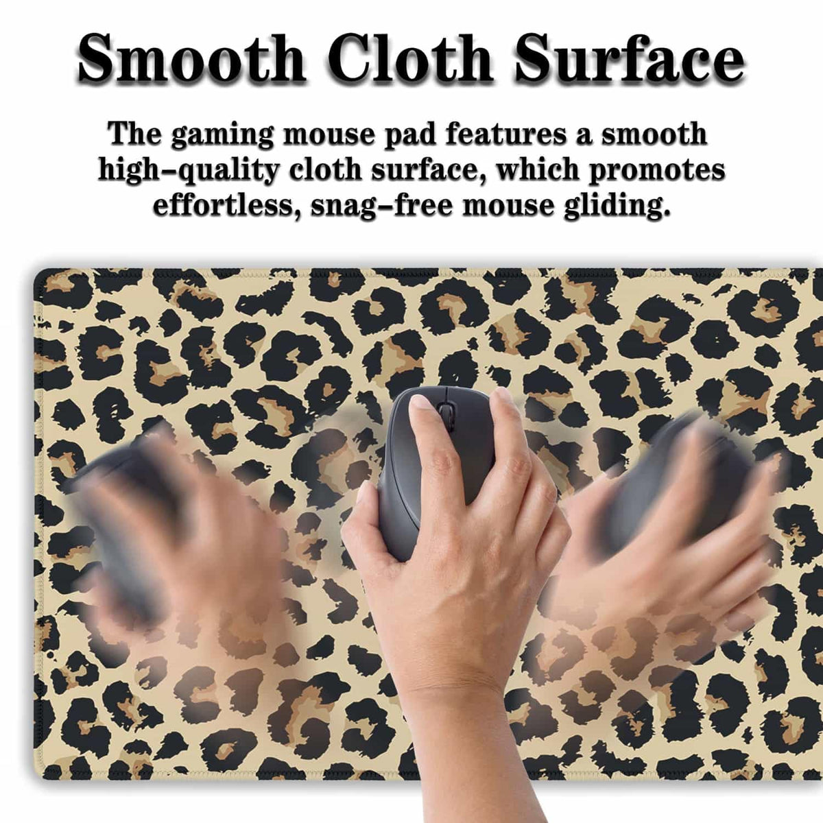 Samgula Large Desk Pad Black and Yellow Long Mousepad, Keyboard Mouse Pads Gaming Desk Mats, Full