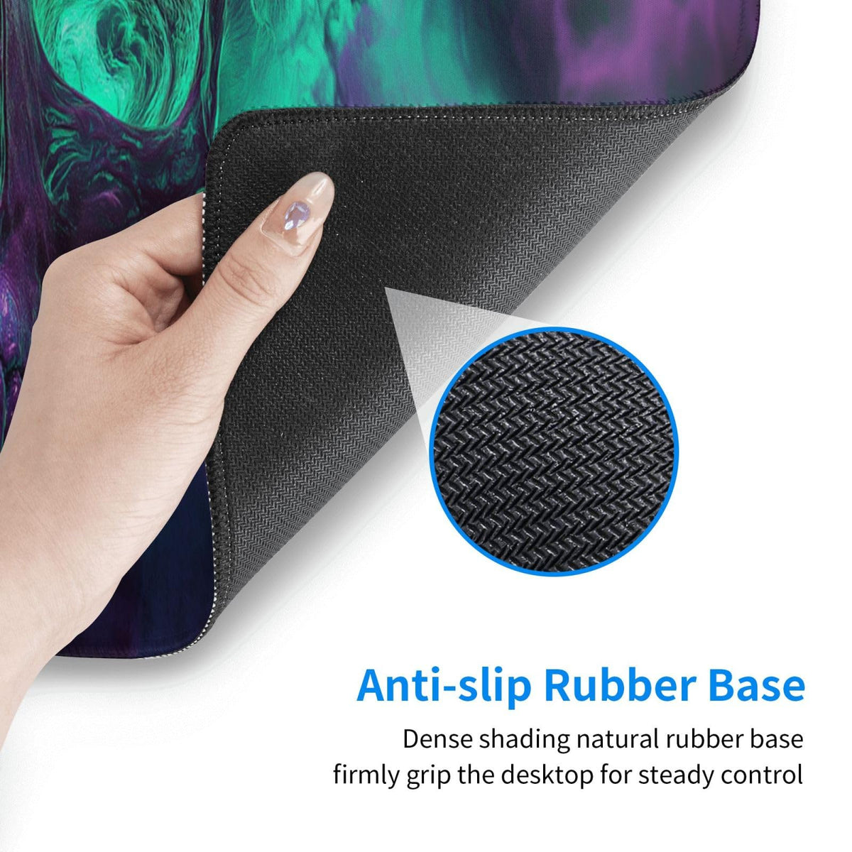 Horror Skull Mouse Pad XL Large Mousepad Non Slip Rubber Base Desk Mat for Laptop Computer Gaming