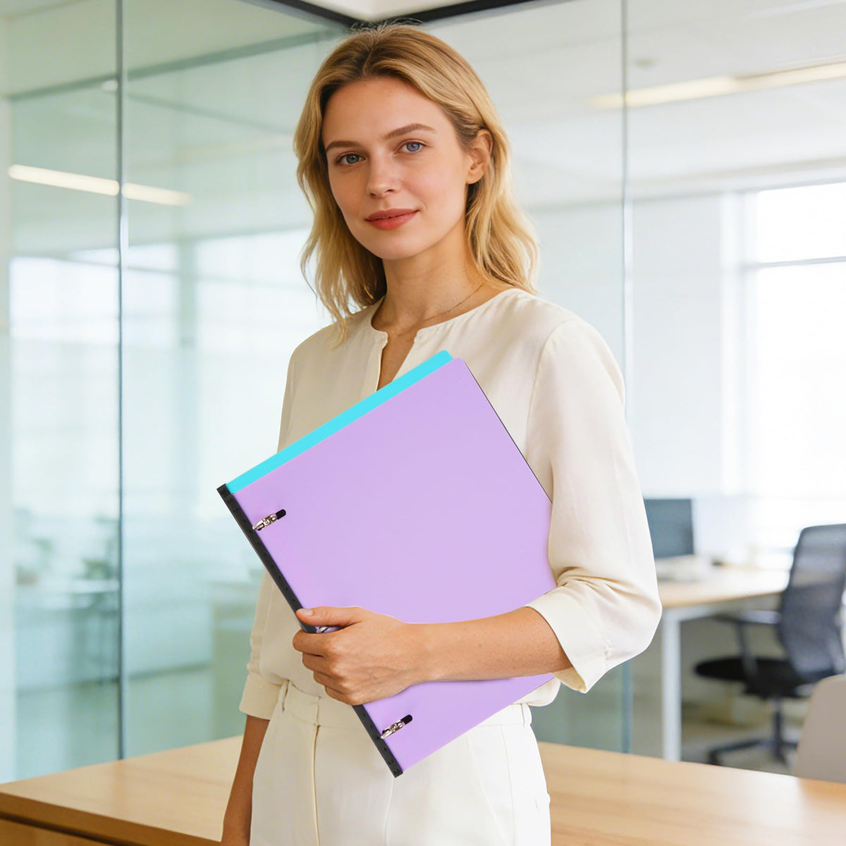 WOT I 6-Pack 1 Inch Telescoping 3 Ring Binder, Expandable Flexible Binder - Patented Design for