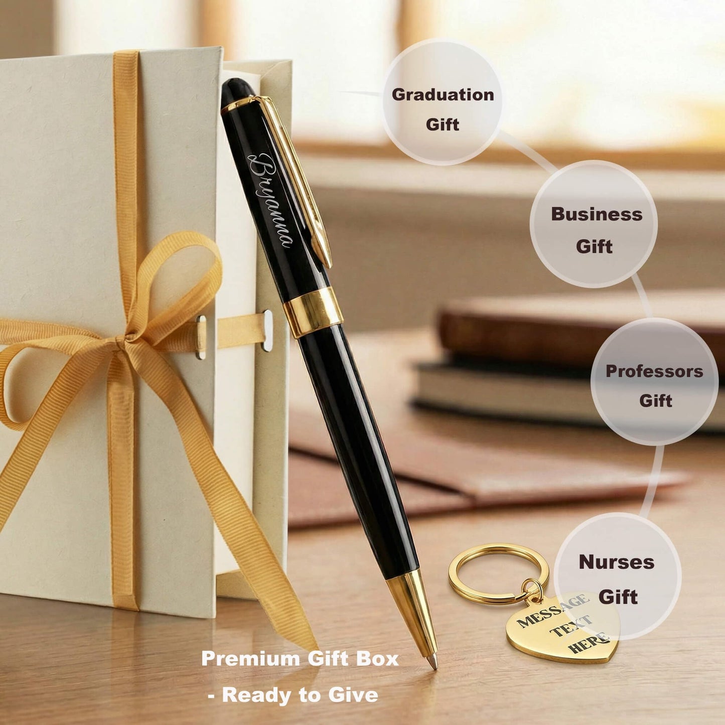 Yastar Custom Ballpoint Pen Gift for Business Men/Women/Friends Groomsman