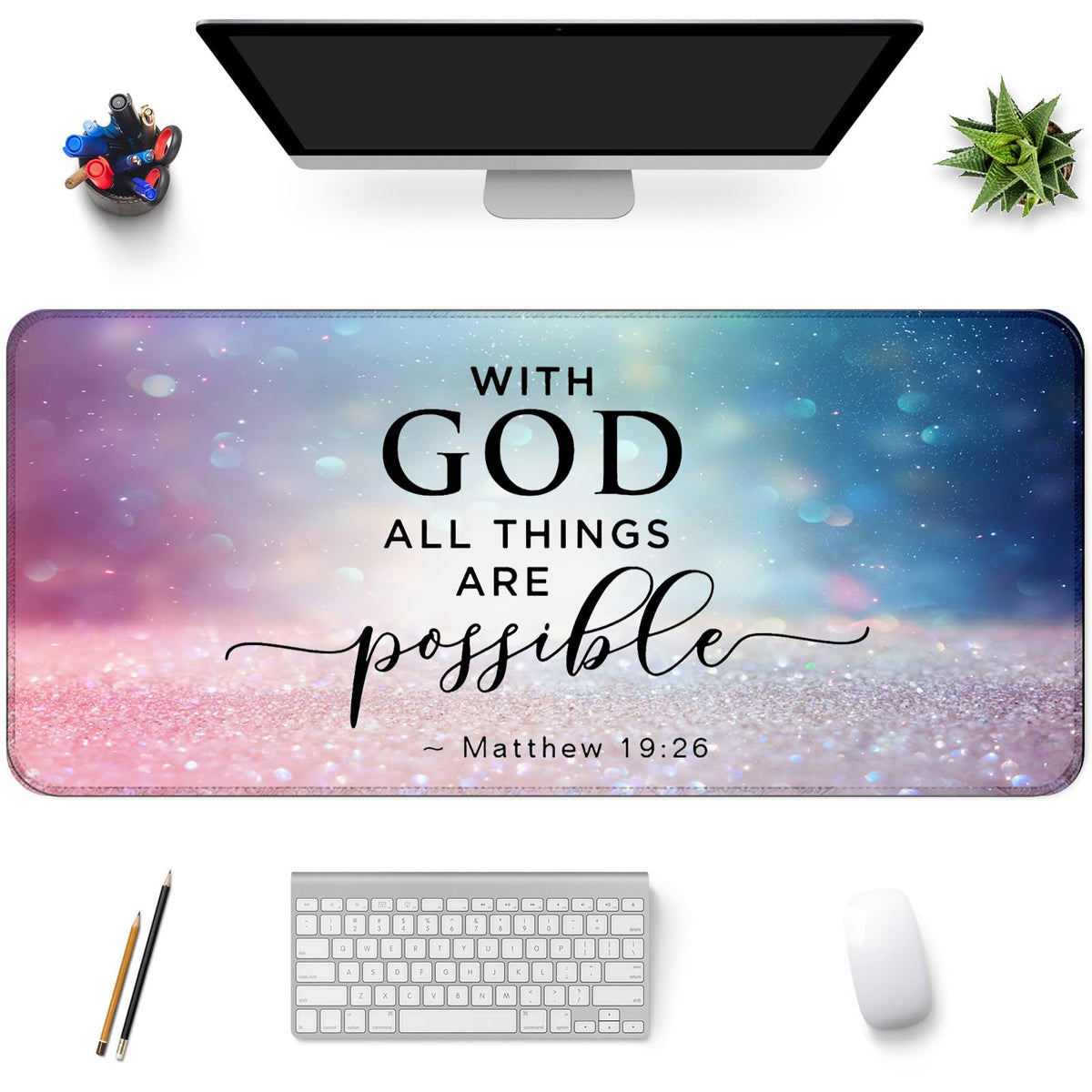 Wiabsi Desk Mat Pad,Large XXL Extended Mouse Pad Mat for Desktop Keyboard