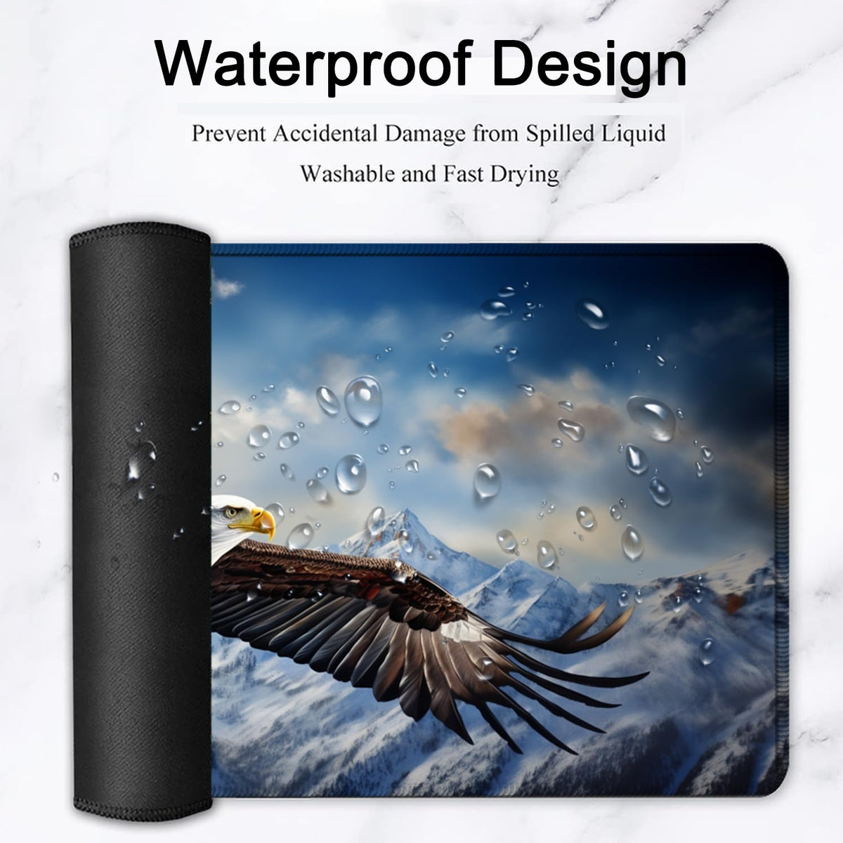 Large Mouse Pad, 31.5 x 11.8in Extended Gaming Mouse Pad with Stitched Edges, XXL Mousepad