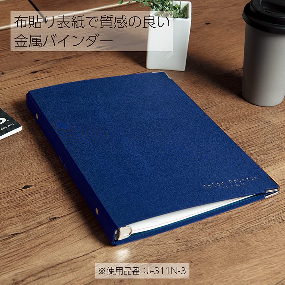 Kokuyo Color Palette Metal Round Ring Binder, A4-S, 30 Holes, Up to 100 Sheets, 5 Colorful Tab