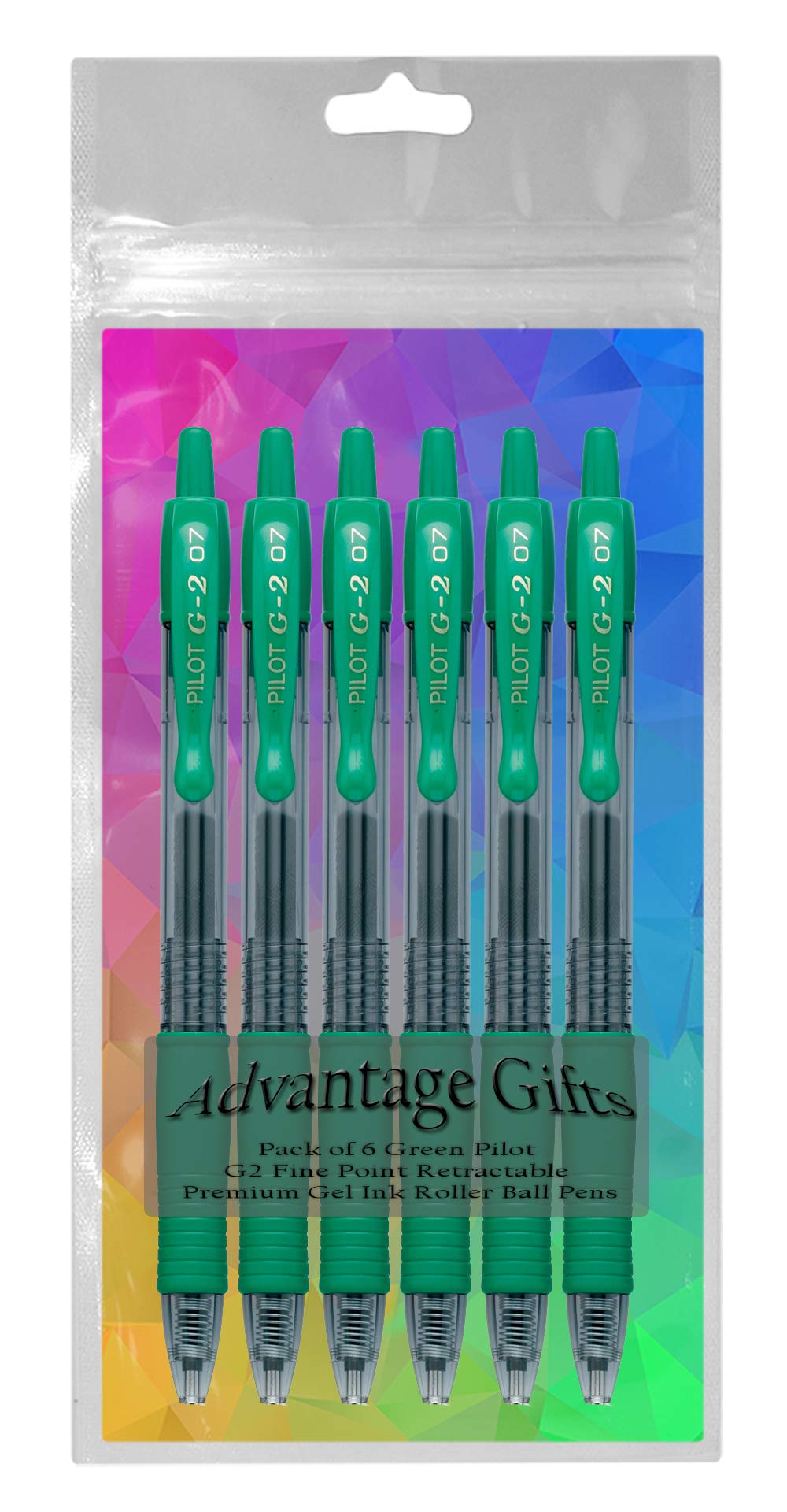Advantage Gifts G2 Retractable Premium Gel Ink Roller Ball Pens Fine Point Fine Point (.7mm) Green