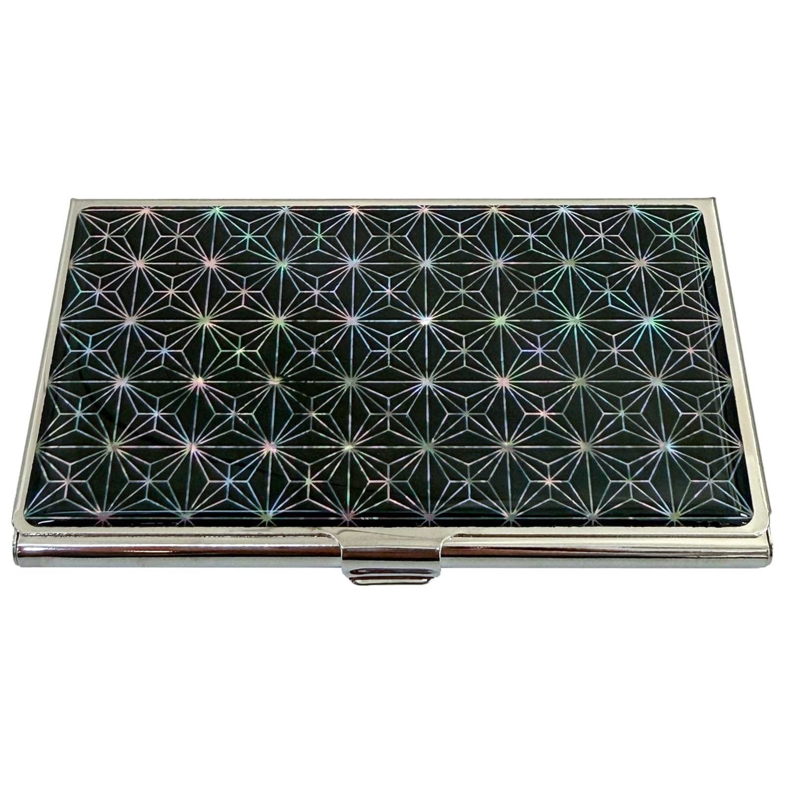Nacreh Mother of Pearl Business Card Case Credit Id Name Holder Travel Wallet Art Painting Design