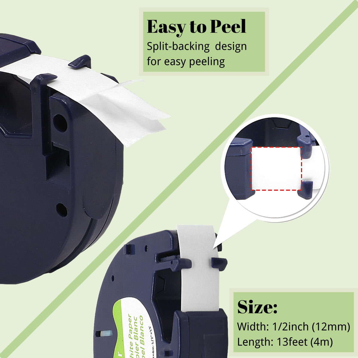 Wonfoucs Compatible Labels Replacement for Dymo Label Maker Refills 91330